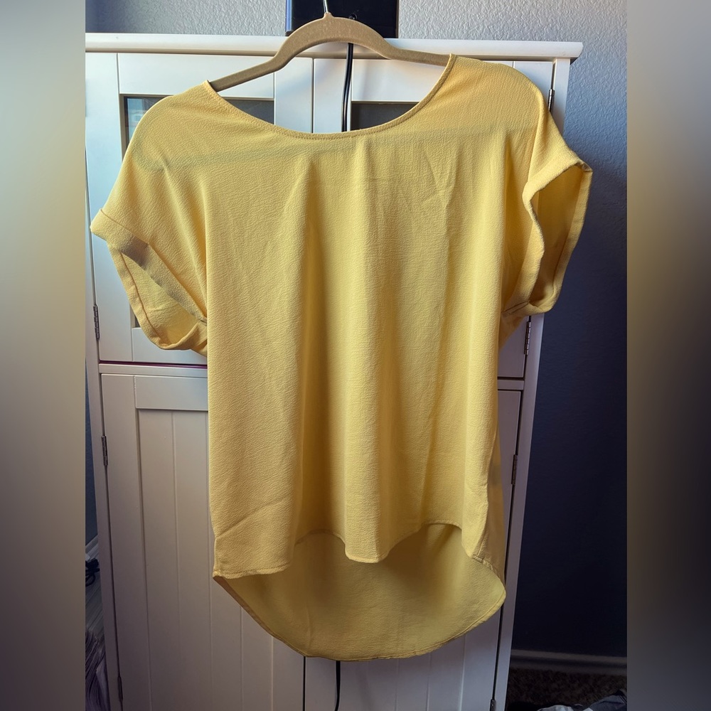 Soft gold loose blouse